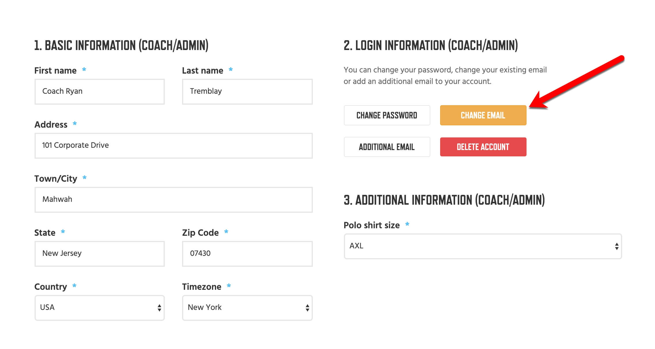 how to change your efootball email